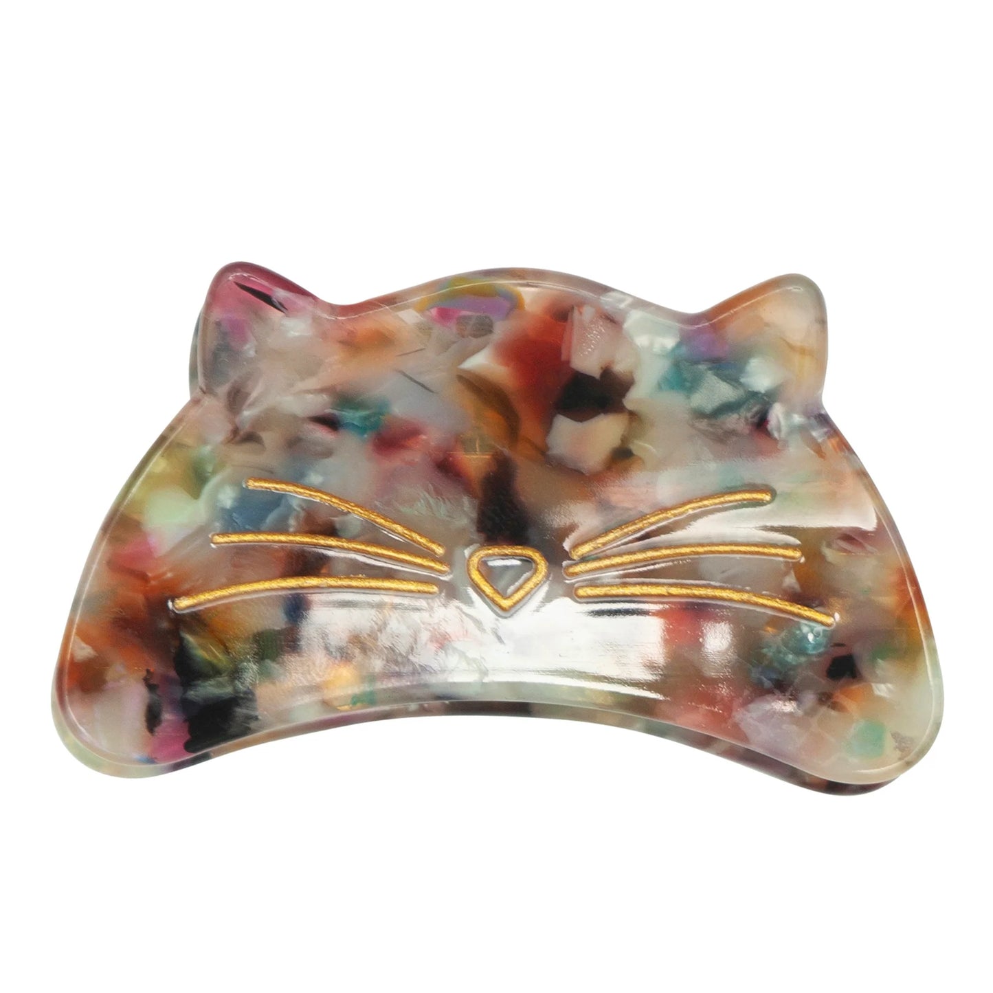 Cat Face Bulldog Hair Clip