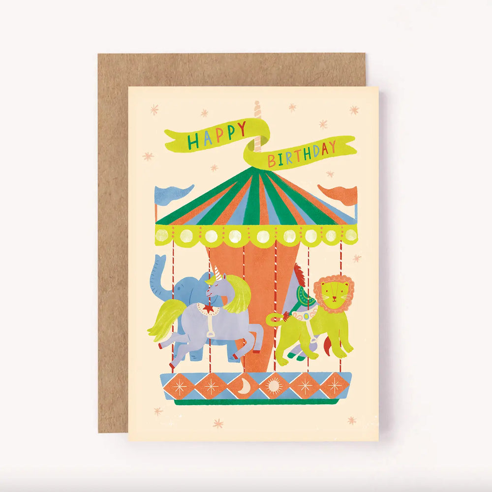 
                      
                        Greeting Card | Carousel Ride Birthday
                      
                    