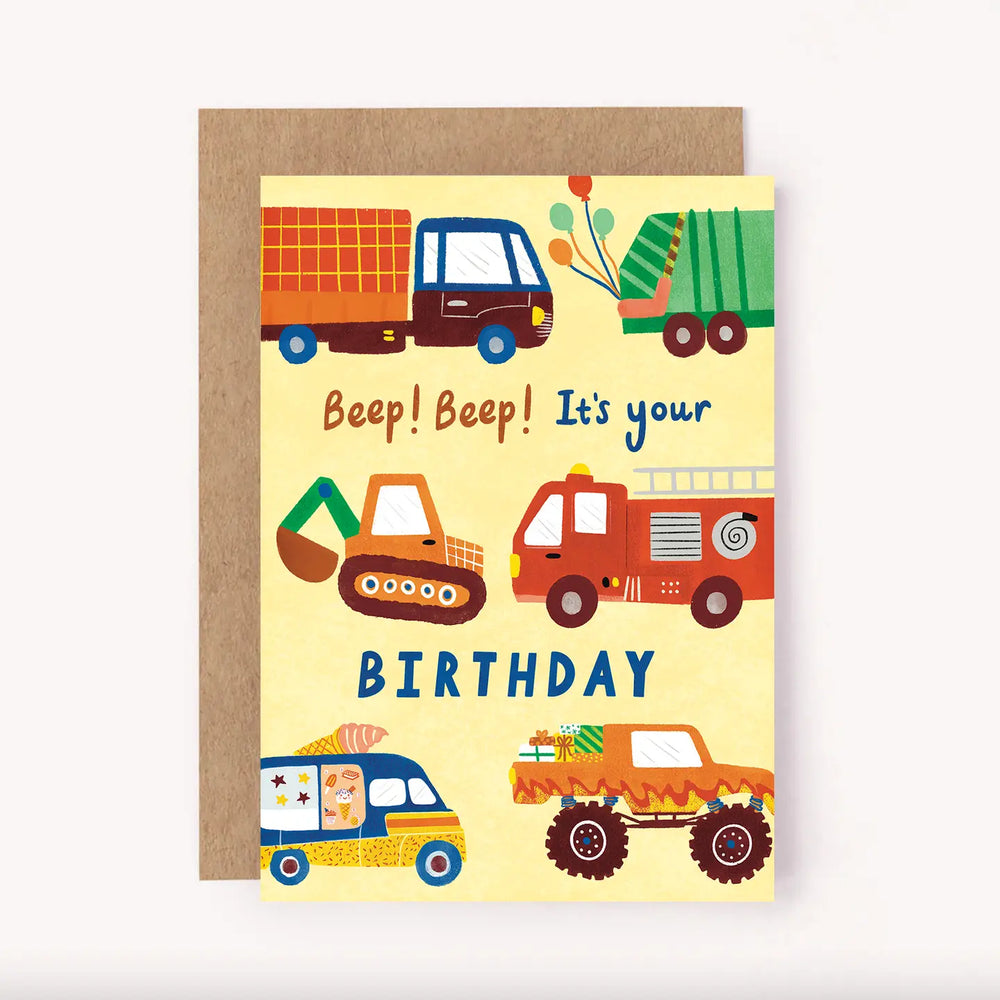 Greeting Card | Vehicles Happy Birthday