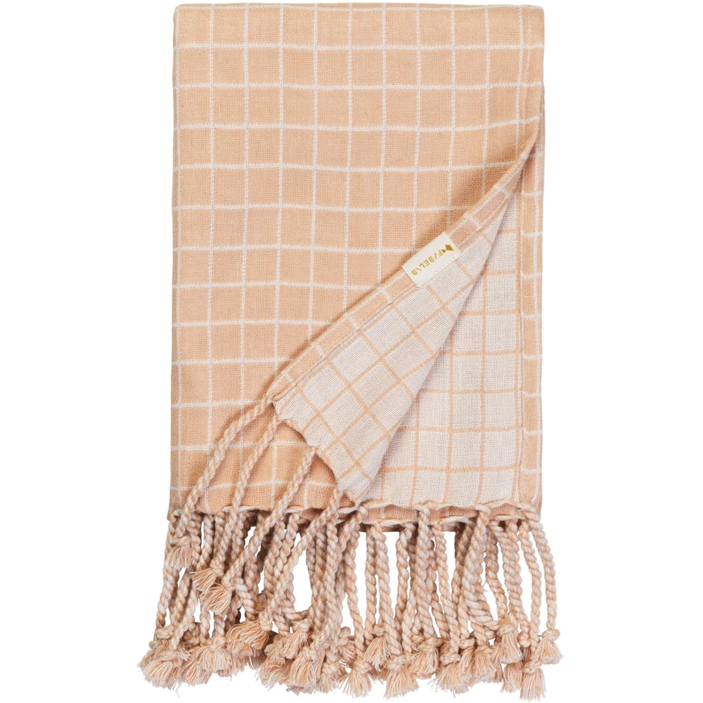 Grid Baby Blanket | Dusty Rose