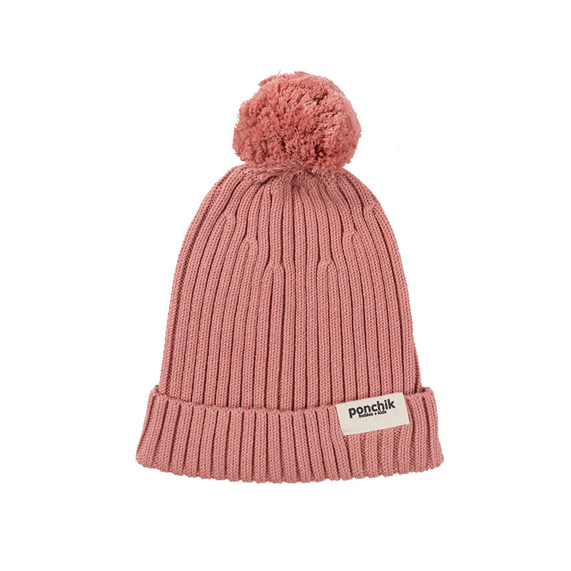 
                      
                        Pom Pom Ribbed Knit Beanie | Carnation
                      
                    