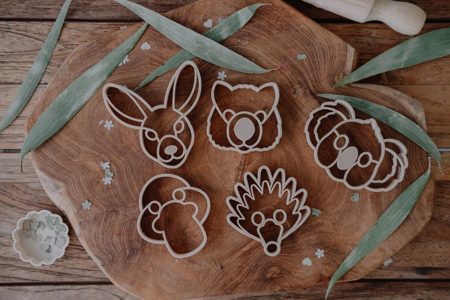 Eco Cutter Set | Aussie Animal Face Playdough