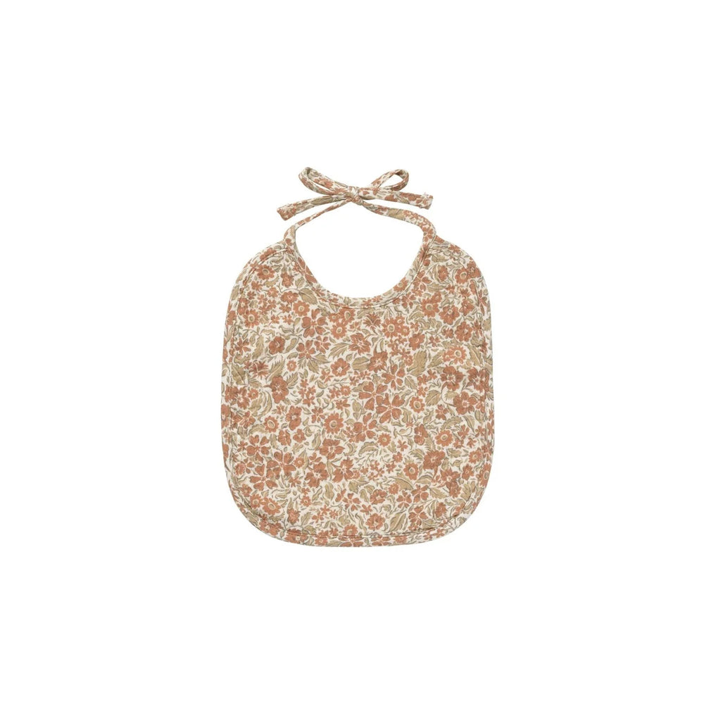 Woven Tie Bib | Rose Garden